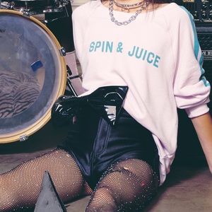 NWT Wildfox pullover sommers spin & juice sweater